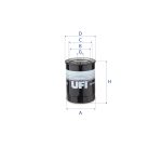 UFI-23.121.00 Filtro Spin-on de Aceite
