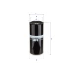 UFI-23.411.00 Filtro Spin-on de Aceite
