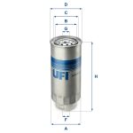 Filtro Spin-on de Combustible