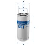 UFI-24.349.00 Filtro Spin-on de Combustible