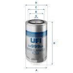 Filtro Spin-on de Combustible Separador de Agua