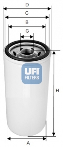 Filtro Spin-on de Combustible