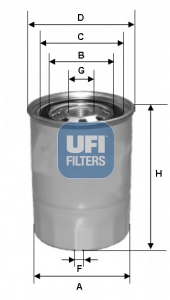 Filtro Spin-on de Combustible