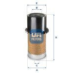 UFI-27.202.00 Elemento de Filtro de Aire