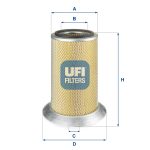 UFI-27.974.00 Elemento de Filtro de Aire