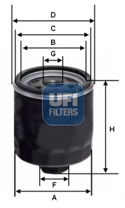 Filtro Spin-on de Combustible
