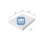 UFI-53.207.00 Elemento de Filtro de Aire Acondicionado